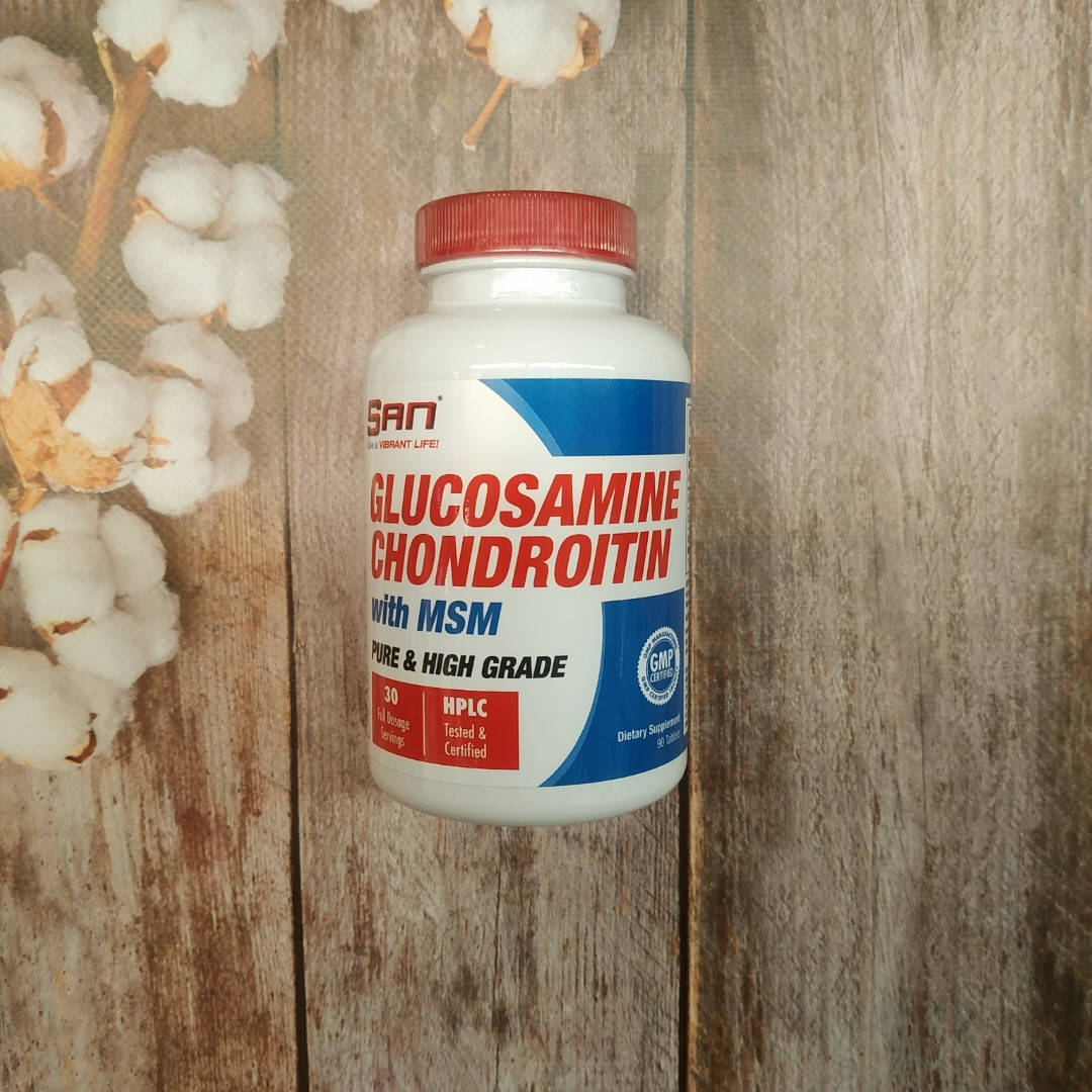 

SAN Glucosamine Chondroitin MSM 90 tab, Глюкозамин Хондроитин мсм 90 таб