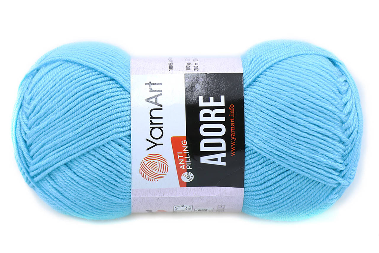 

YarnArt Adore, Бирюзовый №343