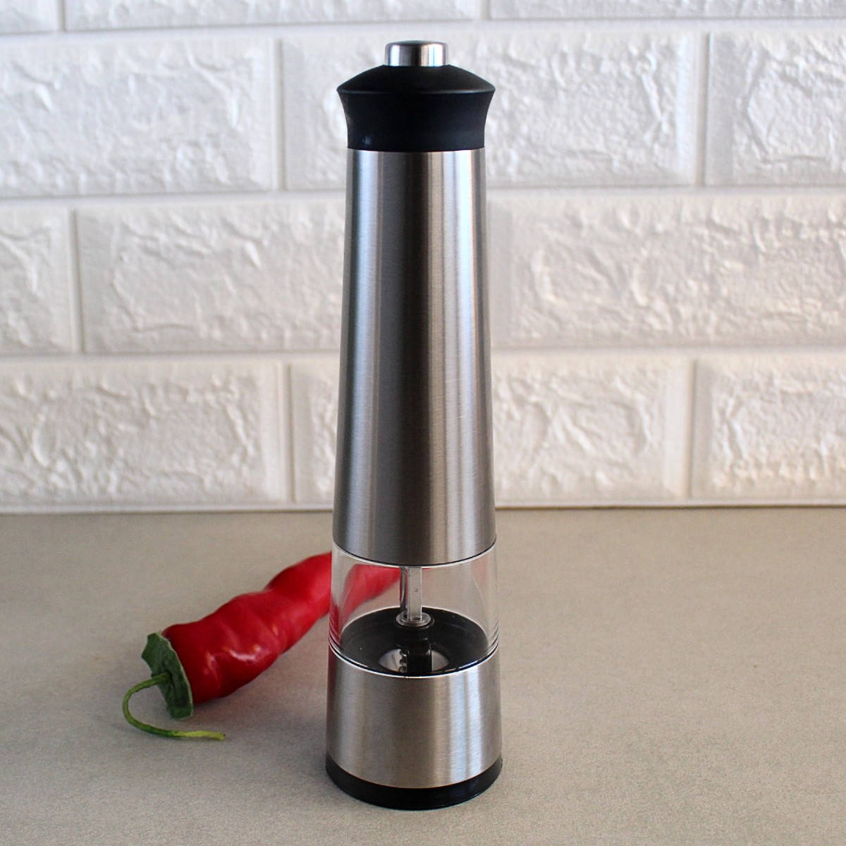 

Мельница электрическая для специй на батарейках, Серый