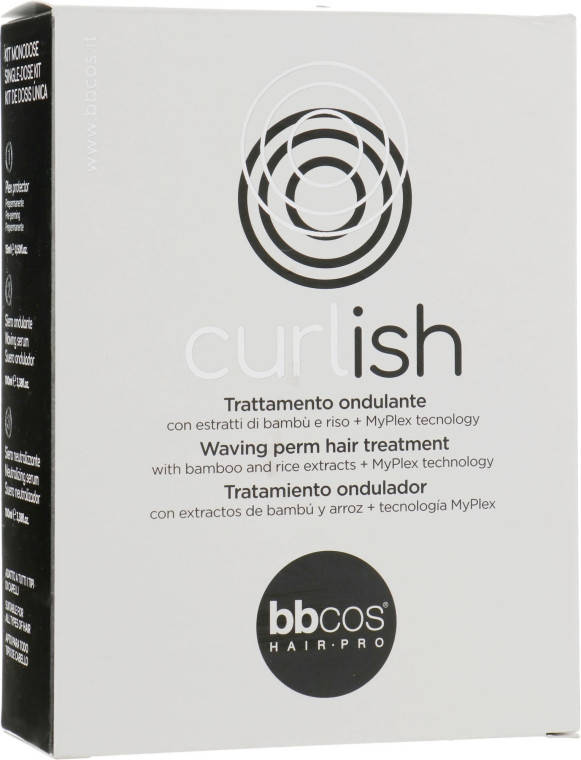 

Набір для хімічної завивки (Засіб для завивки 100 мл + нейтралізатор 100 мл) Bbcos Curlish Perm