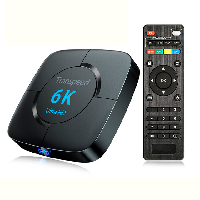 

Мощная смарт приставка Transpeed 6K 4/32Gb Smart TV приставка с вай фай для телевизора