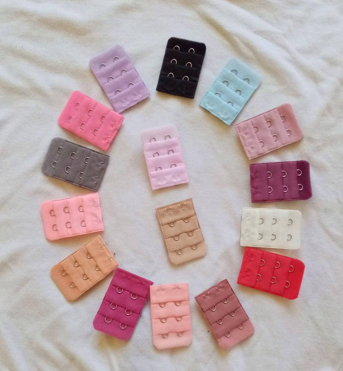 

Удлинитель для бюстгальтера на 2 крючка разные цвета