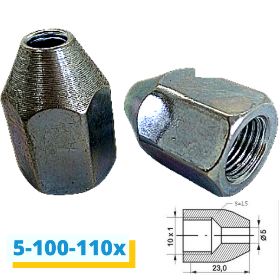 

М10х1 мм. D = 5 мм. L = 23 мм.