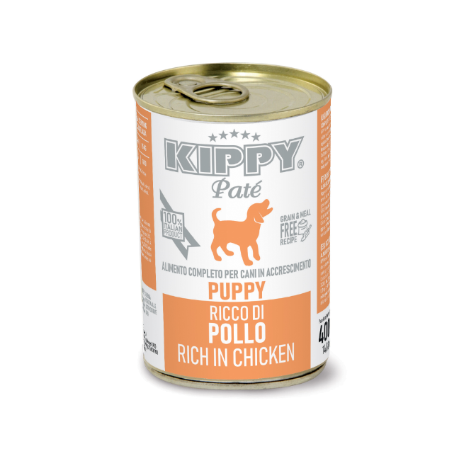 

KIPPY влажный корм для щенков паштет с курятиной 400 г за 4 шт