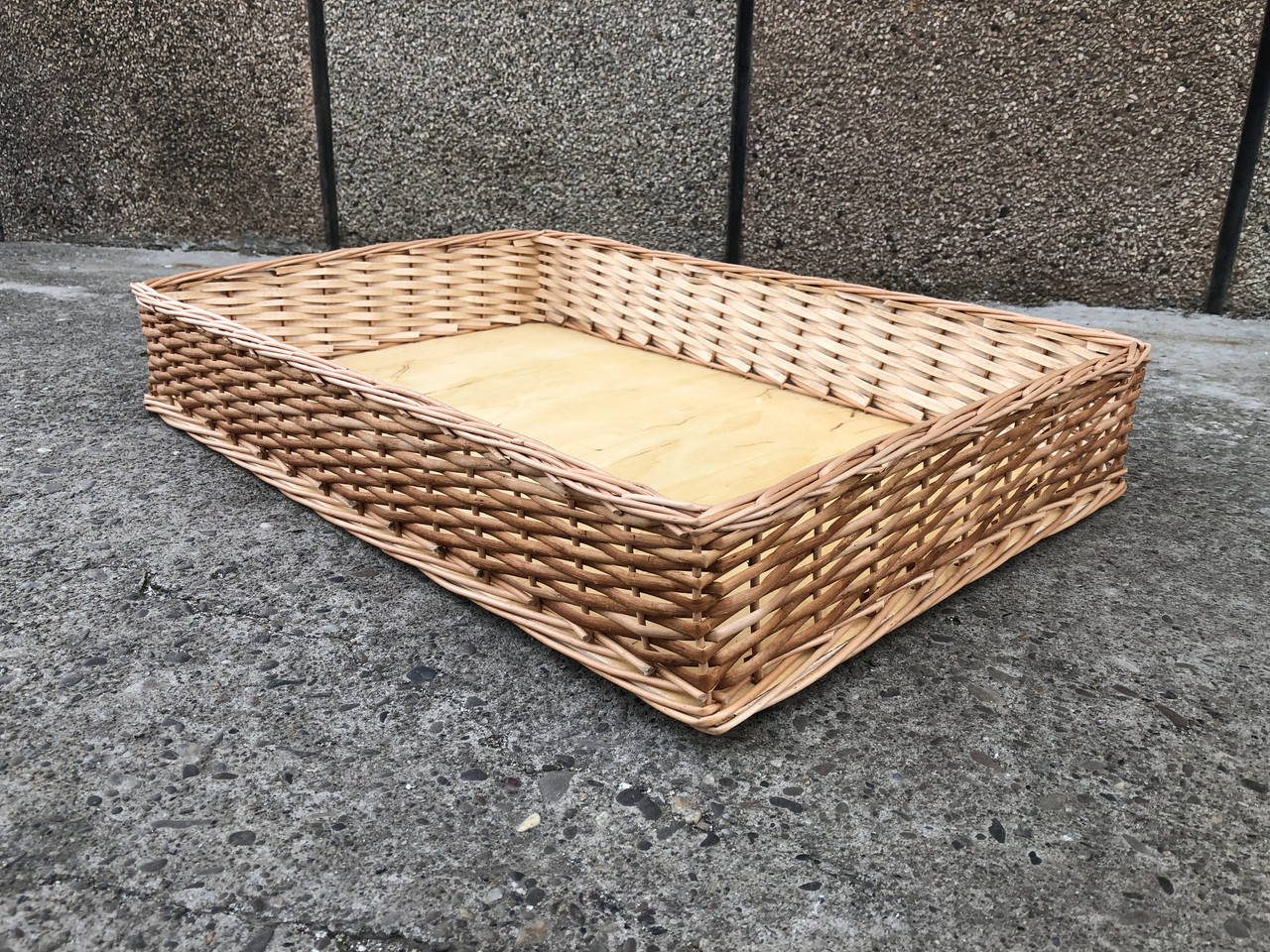 

Плетений лоток ( короб) із лози 40x60 вис. 10 см.