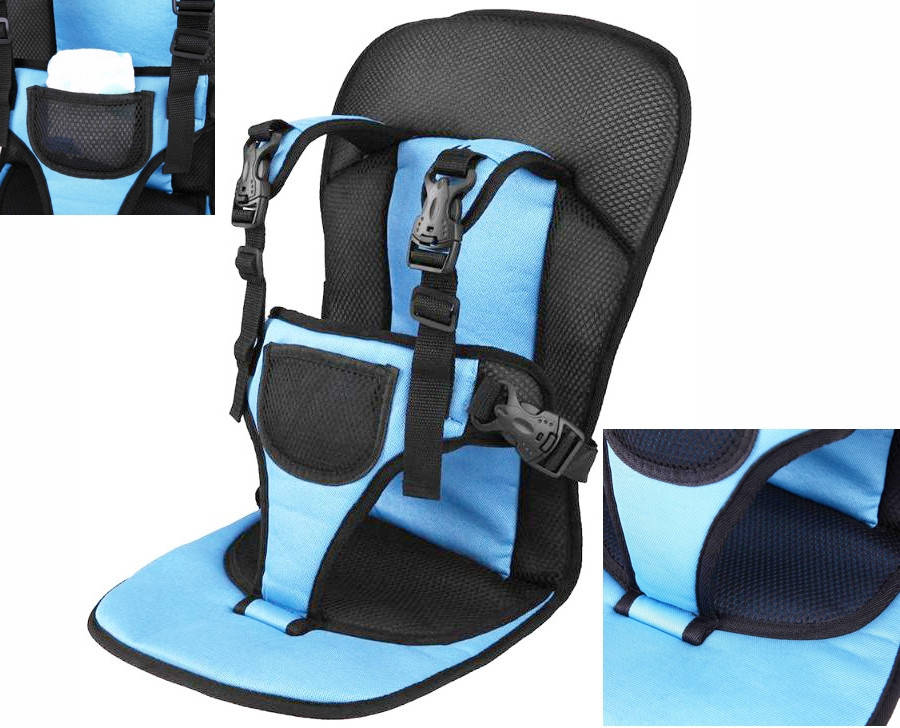 

Автокрісло дитяче безкаркасне 5-точкове Blue