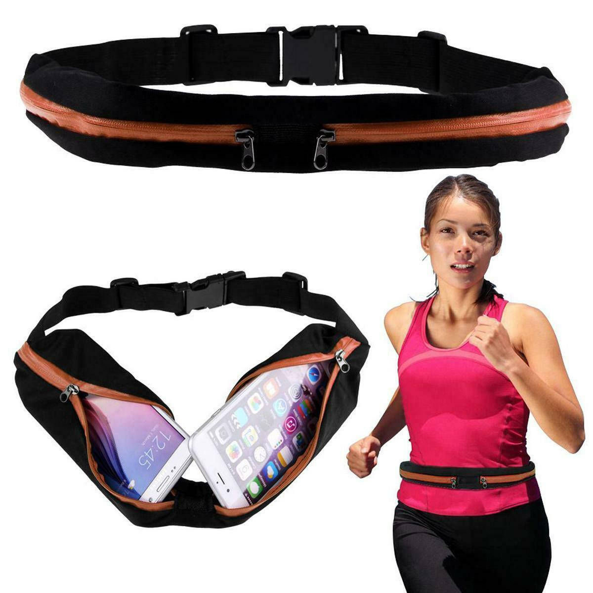 

Сумка на пояс спортивная, сумка для бега чехол Runbag оранжевая 149603, Оранжевый