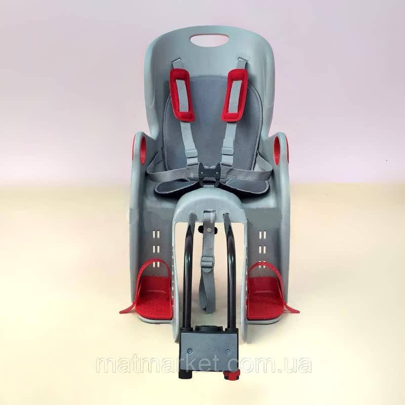 

Велокресло детское Tilly. Велосипедное кресло детское (серое)