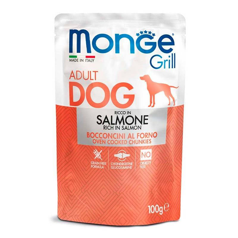 

Monge Dog Grill Salmone 100 г - Консервированный корм с лососем для взрослых собак
