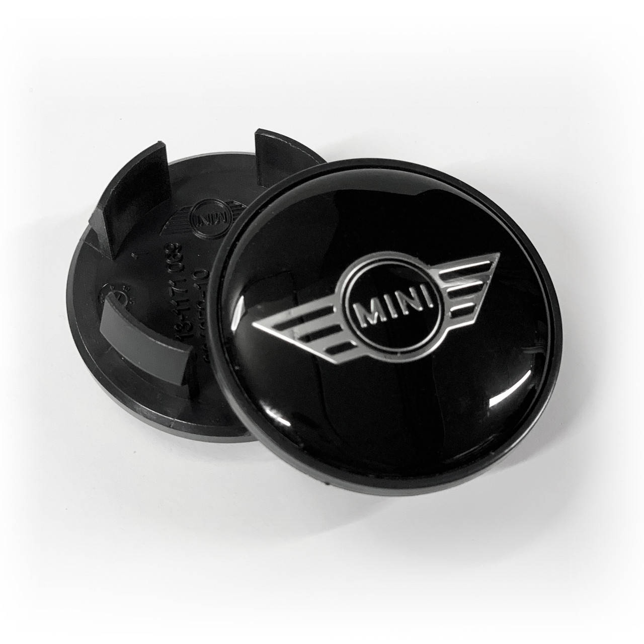 

Колпачки (заглушки) в литые диски MINI (МИНИ) 54 мм Крылья Черные