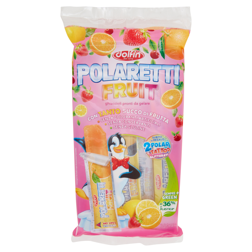 

Фруктовый лед Dolfin Polaretti Fruit Ice Pops Pink 10s 420ml