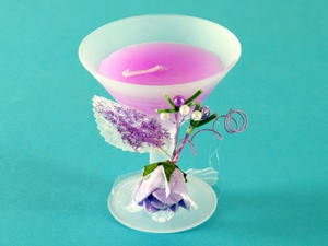 

Бокал Мартини Фиолетовая / Свеча 8x6x6 см