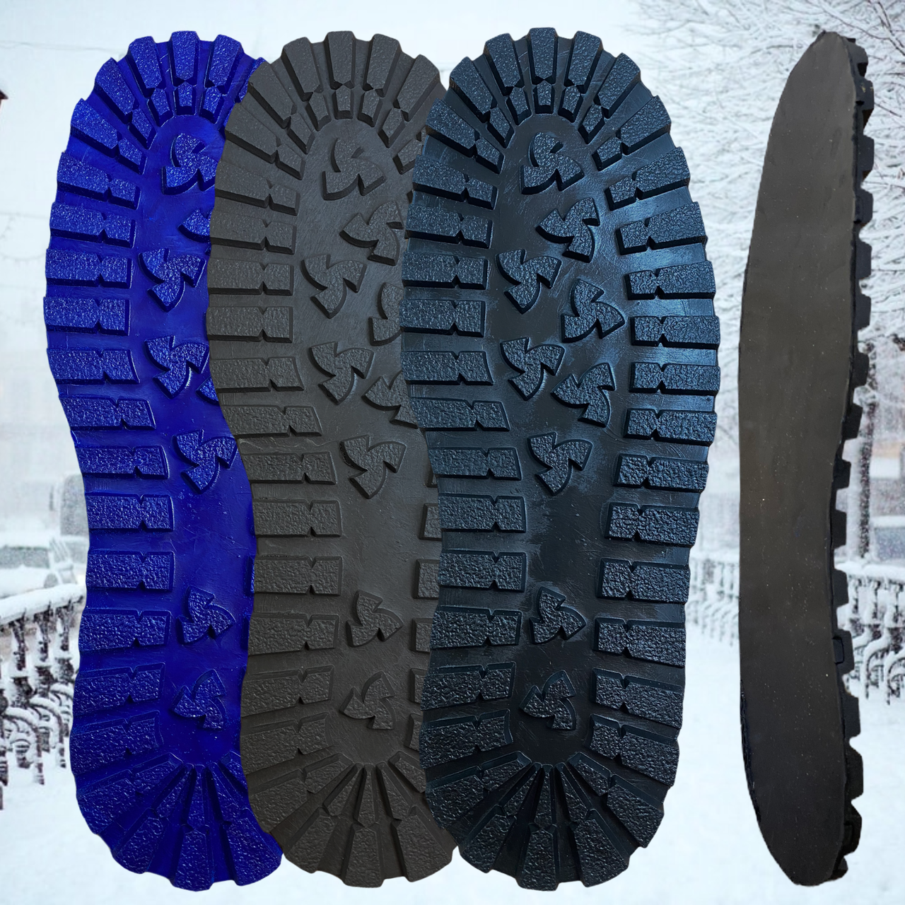 

Зимняя подошва след WINTER TPU черный/коричневый/синий 32см Коричневый