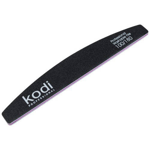 

Пилка для ногтей Kodi Professional № 039 (черная) 100/180, полумесяц