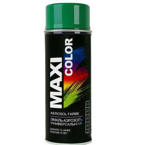 

Эмаль аэрозольная MAXI COLOR RAL 6002 универсальная декоративная зеленая 400мл