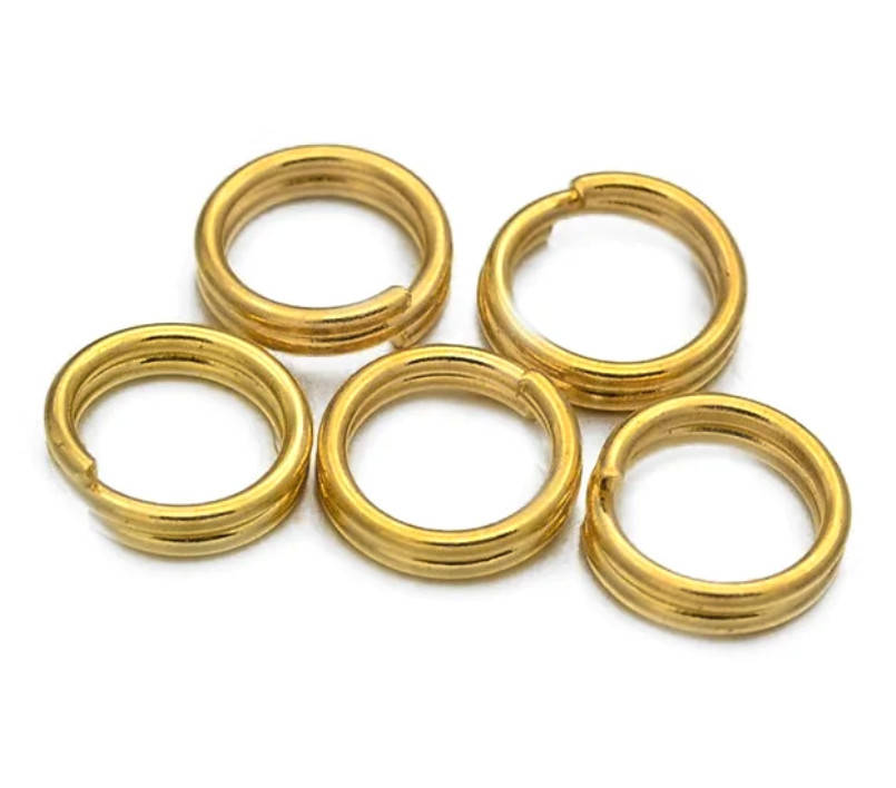 

Кольцо соединительное Двойное Золото 0,5 см х 0,7 мм 2 г. (около 31 шт)
