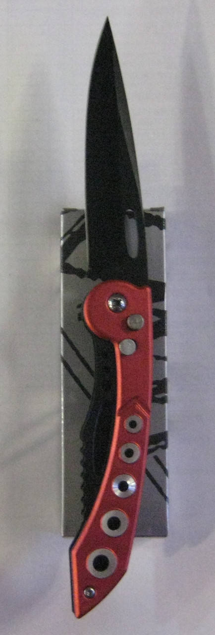 

Нож складной с кнопкой А-517 (красный)