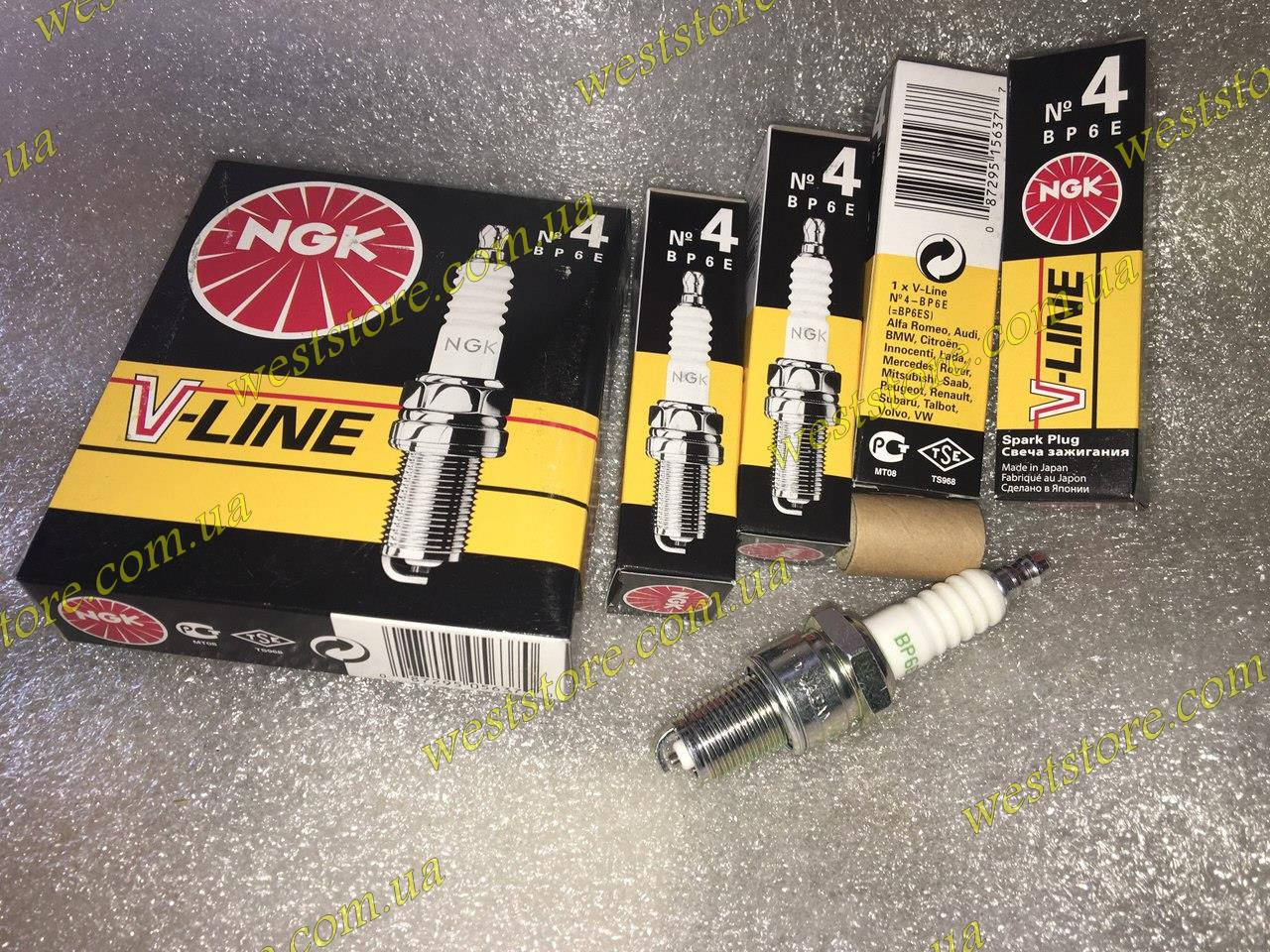 

Свечи зажигания "NGK" V-Line №4 ( ВР6Е) оригинал ваз 2101 2102 2103 2104 2105 2106 2107