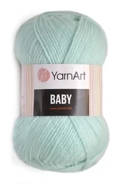 

Пряжа Демисезоная акриловая БебиYarnArt Baby Ярнарт 100% акрил, Турция 856- светлая бирюза