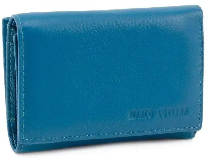 

Маленький бирюзовый женский кошелёк из натуральной кожи Marco Coverna