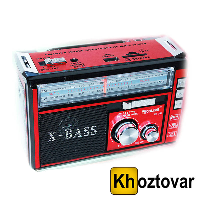 

Радиоприемник Golon RX-381 с фонарем