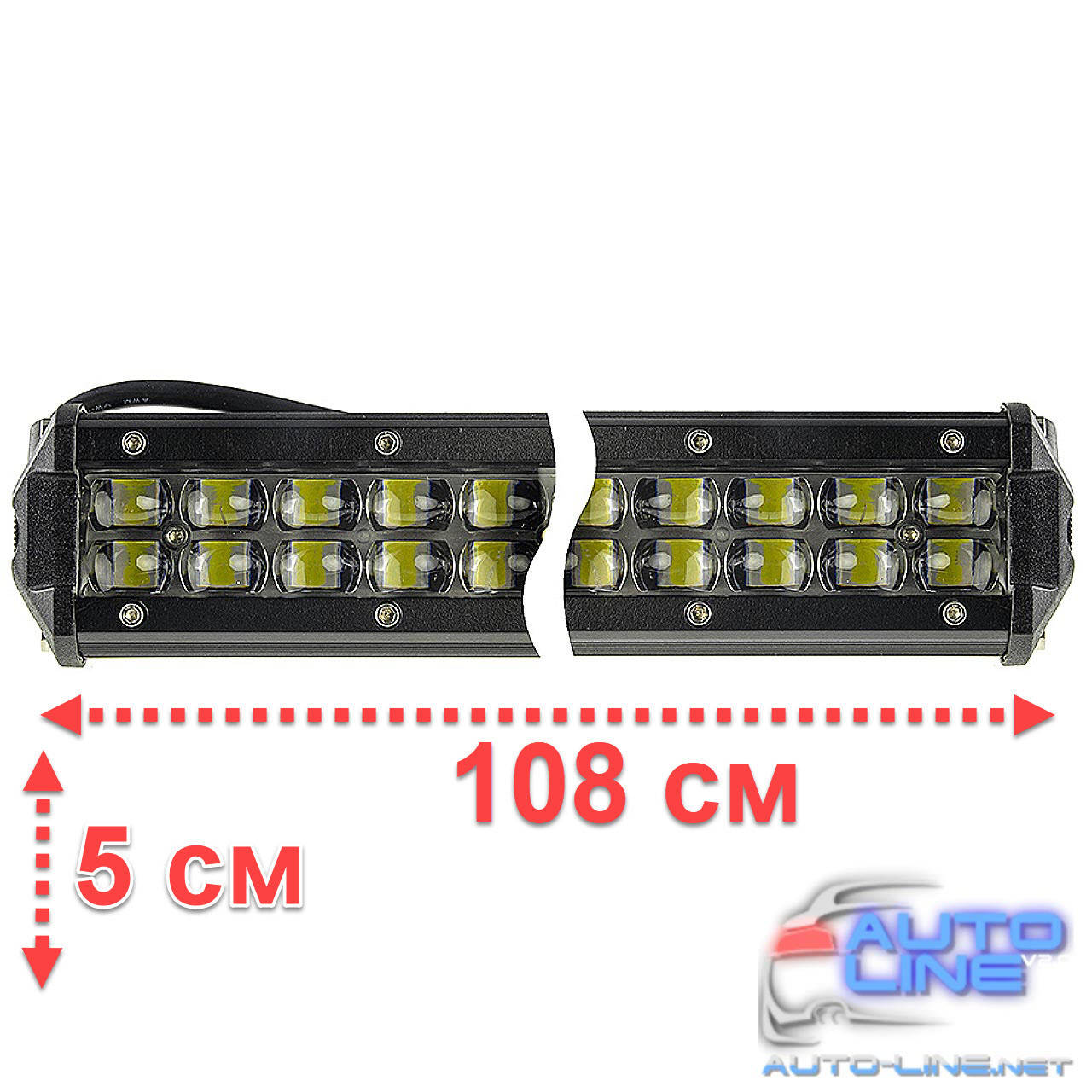 

Дополнительная линзованая LED-фара дальнего света - Cyclone WL-B5 216W Spot