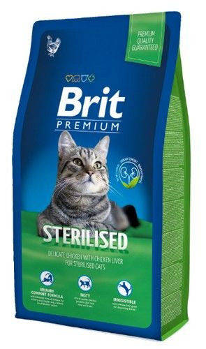 

Brit Premium Cat Sterilized 8кг-корм для стерилизованных котов