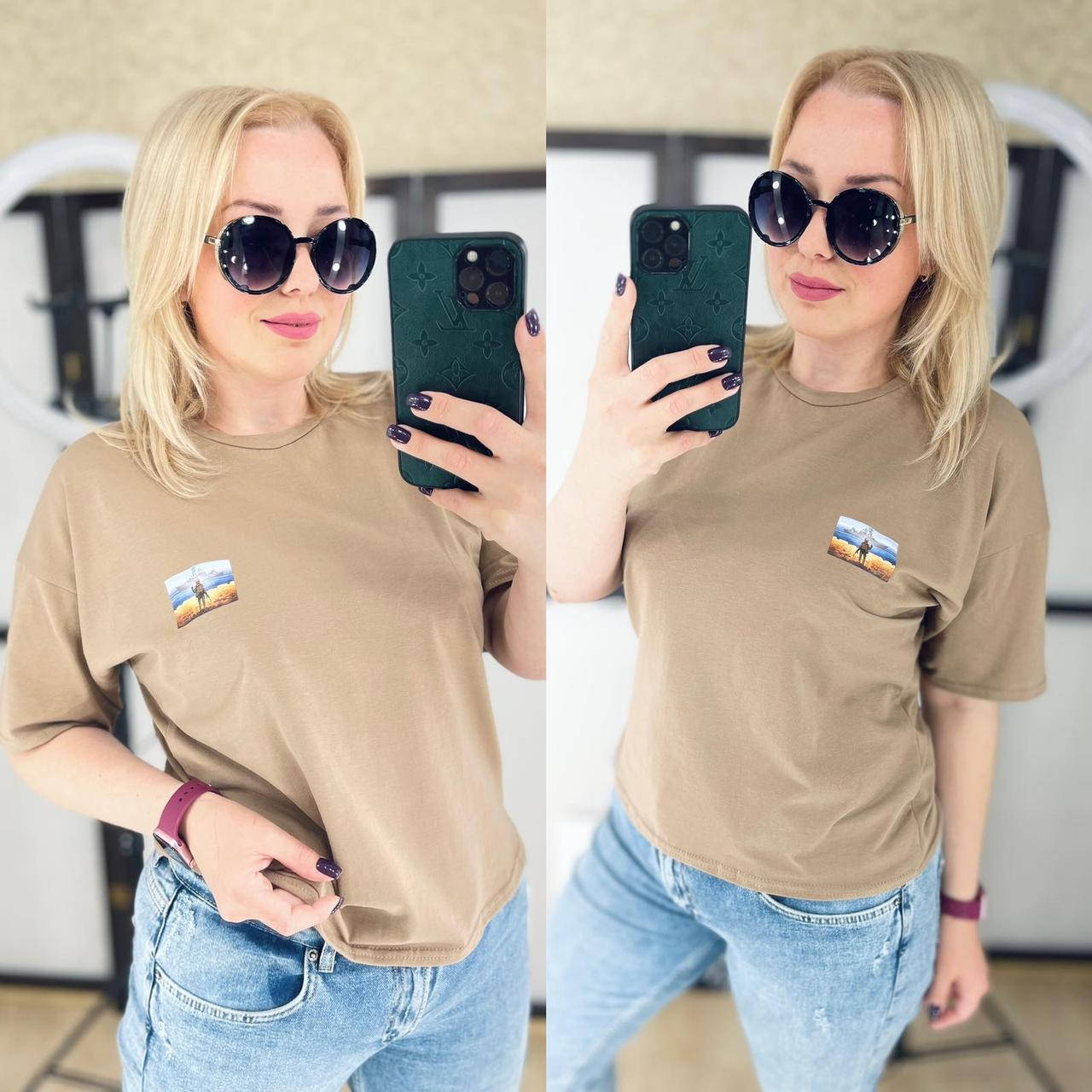 

Красивая футболка с удлиненным рукавом 42-48 (в расцветках)