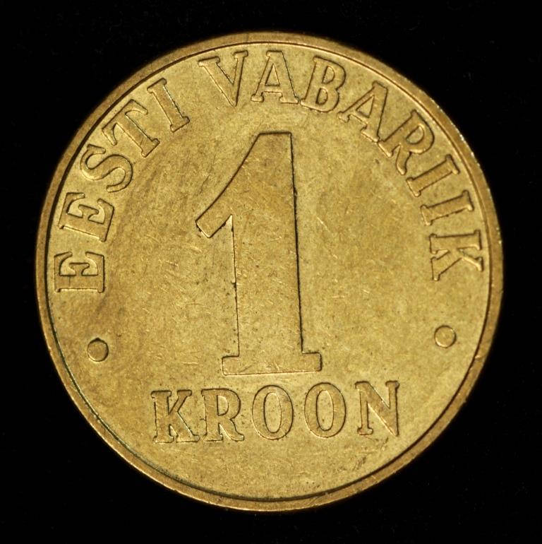 

Монета Эстонии 1 крона 2001 г.