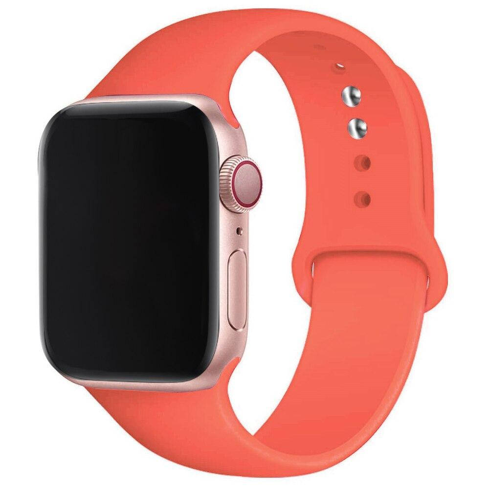 

Ремешки Apple Watch 45/42/44mm силиконовый M/L красный
