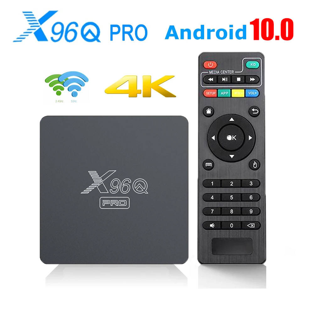 

Смарт ТВ-приставка X96Q Pro Allwinner H313 Smart TV Android 10 БЕЗ Air Mouse G10s, Android TV + Настройка,