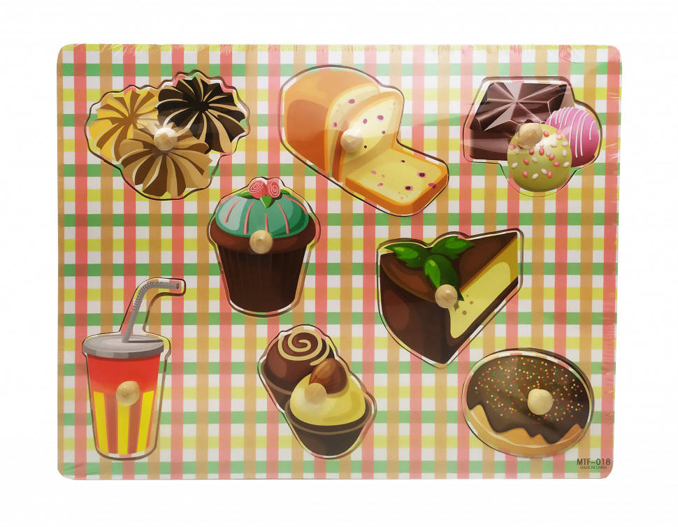 

Развивающая игрушка Рамка-вкладыш MD 1272 деревянная ( 1272-018)