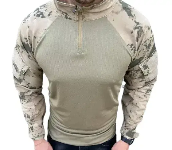 

Тактическая камуфляжная боевая рубашка Убакс Vogel армейская рубашка для ВСУ, Песочный