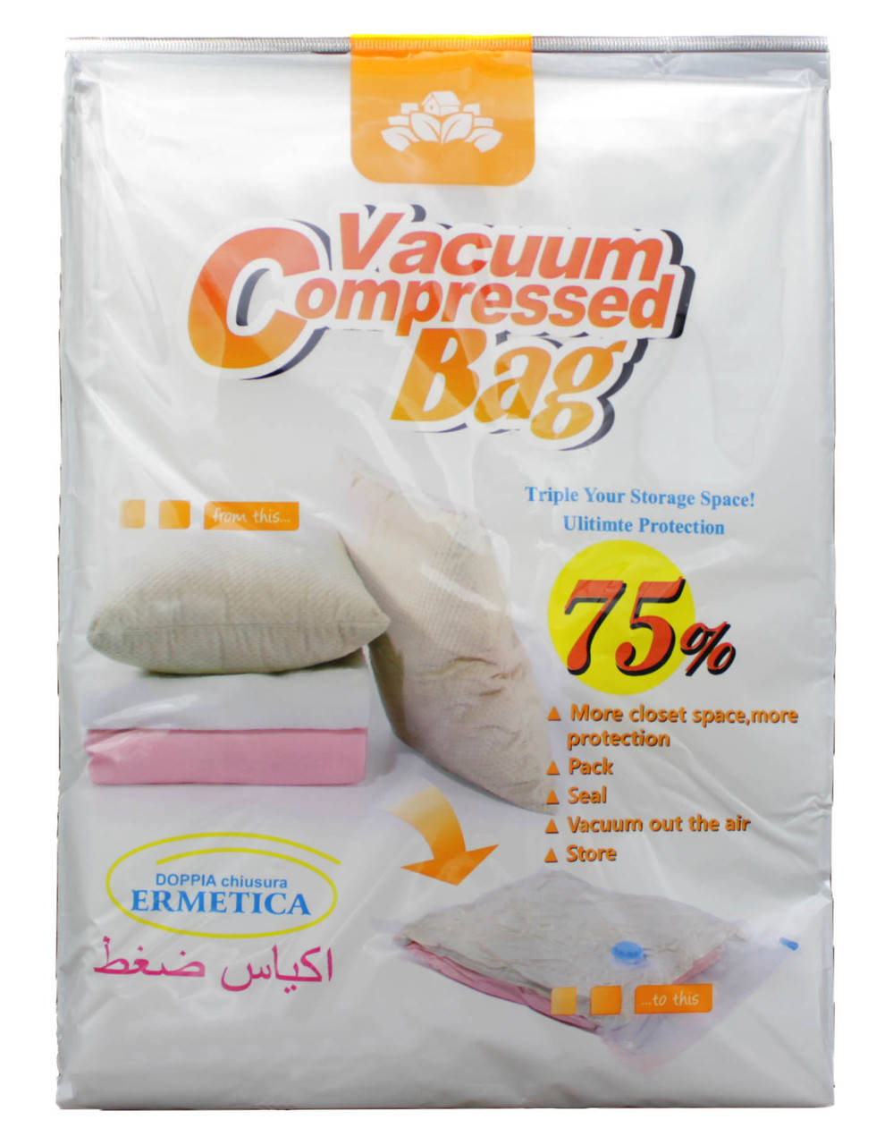 

Вакуумный пакет VACUUM BAG для хранения вещей 50х60 см (t8011), Прозрачный