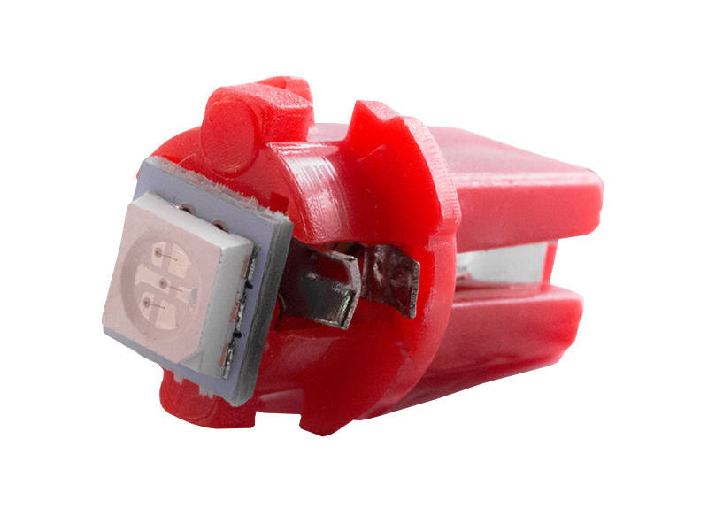 

Светодиодная автолампа T5 W1.2W B8.3d 12В SMD5050-1led красный