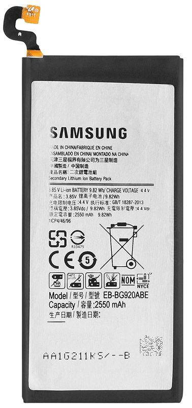 

Аккумулятор Samsung G920 Galaxy S6 / EB-BG920ABE (2550 mAh) 12 мес. гарантии