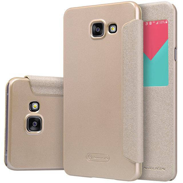 

Чехол книжка Nillkin Sparkle Series для Samsung Galaxy A5 A510 (2016) золотой