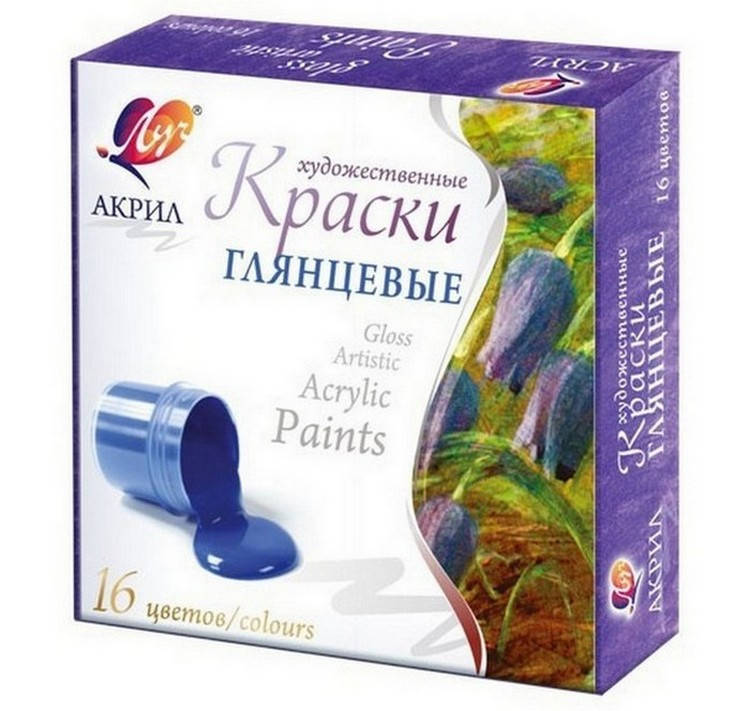 

Фарби акрилові Луч художні 16 кольорів 30С1891-08