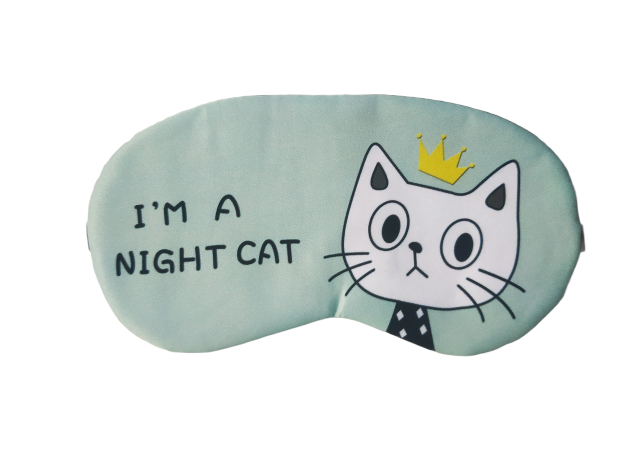 

Удобная мягкая маска для сна повязка на глаза Котик № 1
