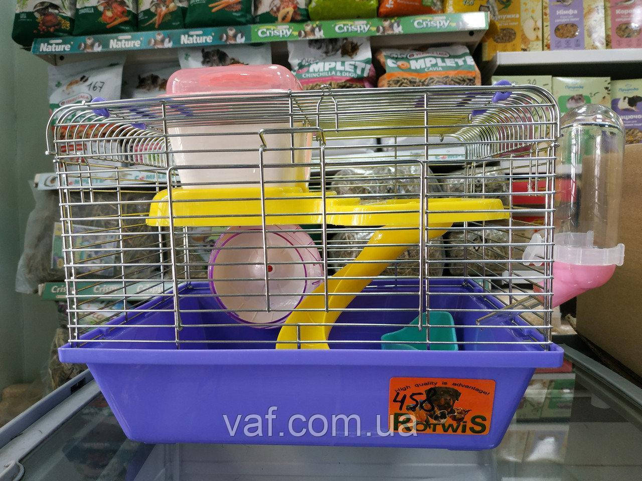 

Клетка для хомяков "Дисней Ленд" с домиком-переноской (30*23*24см), Фиолетовый