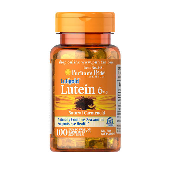 

Lutein 6 мг with Zeaxanthin Puritan's Pride (100 капсул)