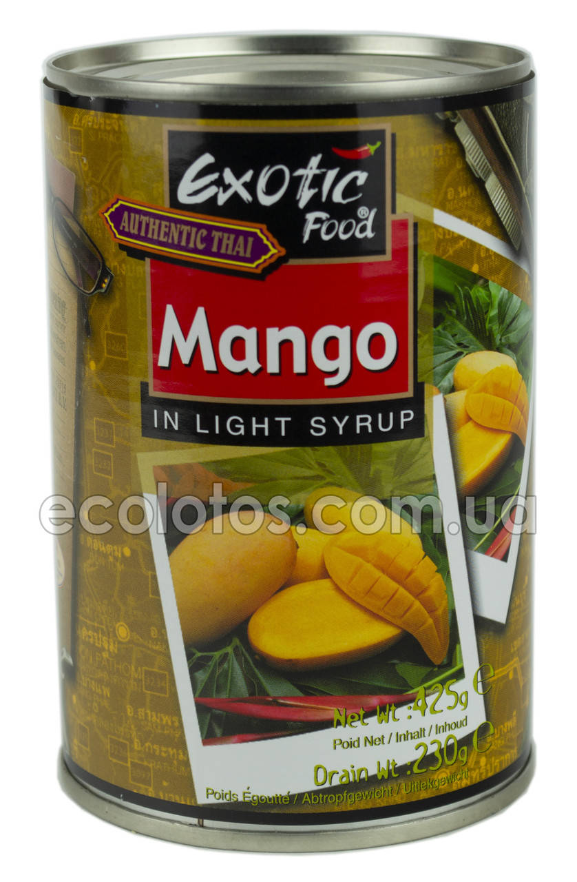 

Манго ломтики в сиропе "Exotic Food" 425 г, Таиланд