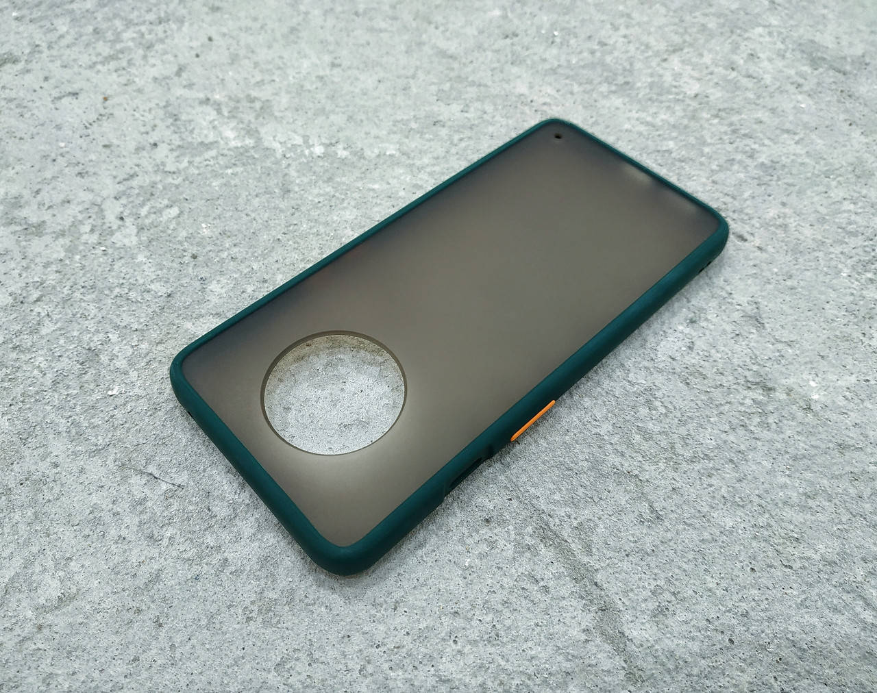 

Противоударный матовый чехол для OnePlus 7T зеленый бампер, Зелёный