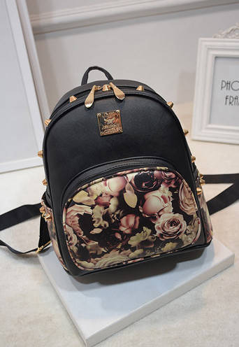 

Женский рюкзак эко-кожа 1207-3 Black, Черный