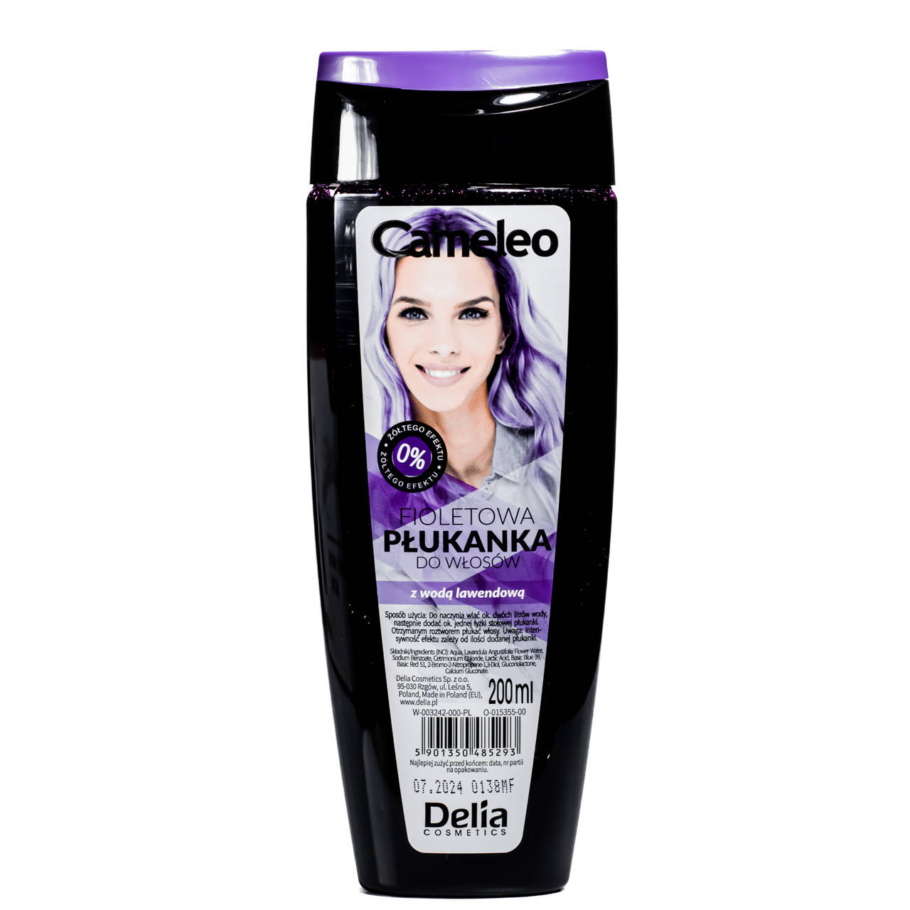 

Оттеночный ополаскиватель для волос Delia Cosmetics Cameleo фиолетовый 200 мл