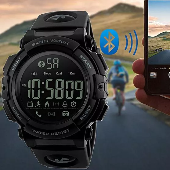

Часы тактические к телефону с блютузом Bluetooth водонепроницаемые Skmei Оригинал