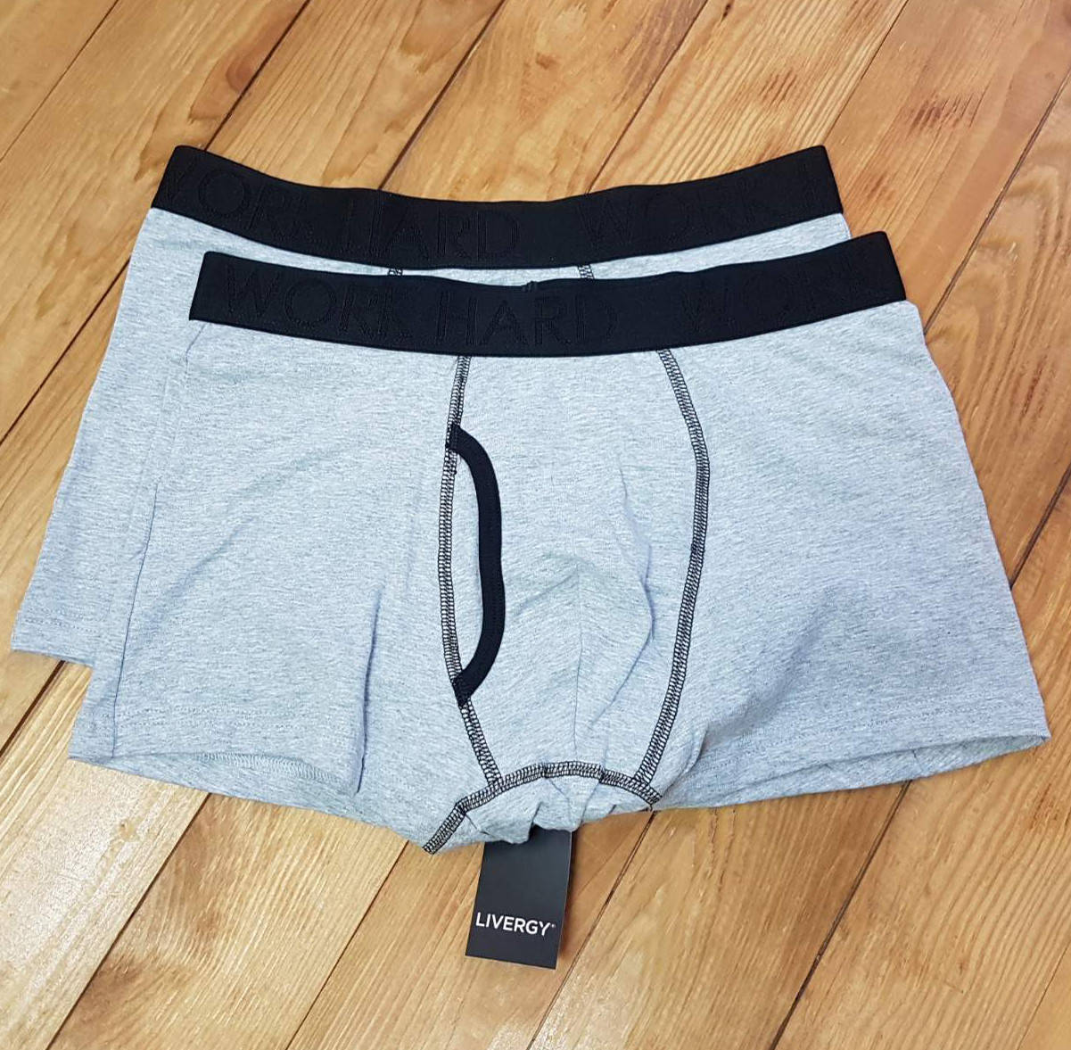 

Набор трусы-боксеры серые 2 шт, размер M, Серый