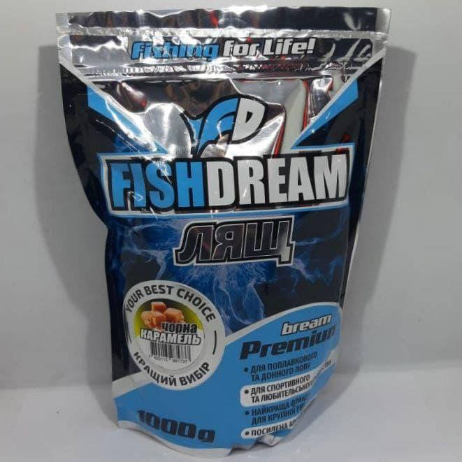 

Прикормка Fishdream Premium Лещ черная карамель 1 кг. Фишдрим премиум для рыбалки