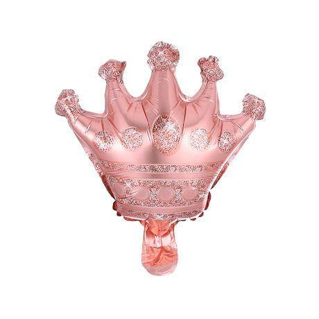 

Фольгированный шар мини фигура Корона розовое золото