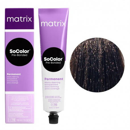 

Стойкая крем краска для волос Matrix SOCOLOR. Pre-Bonded Extra Coverage 504N 90 мл